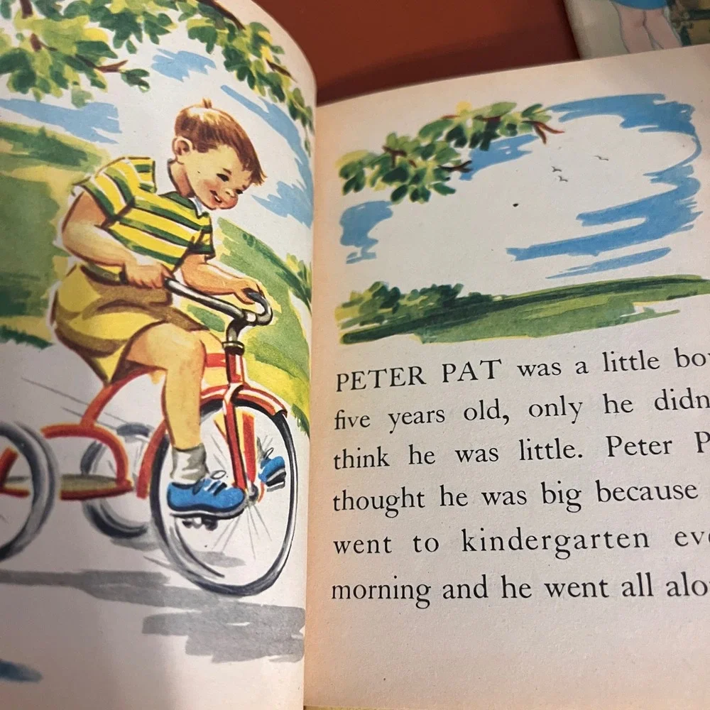 Vtg Rand McNally Elf Books The Treasure Trunk 1967 Peter Pat and the Policeman